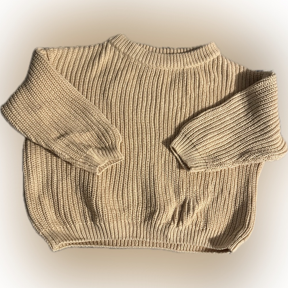 Knit infant sweater